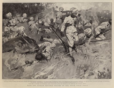 With the Kurram Movable Column of the Tirah Field Force by Frank Craig